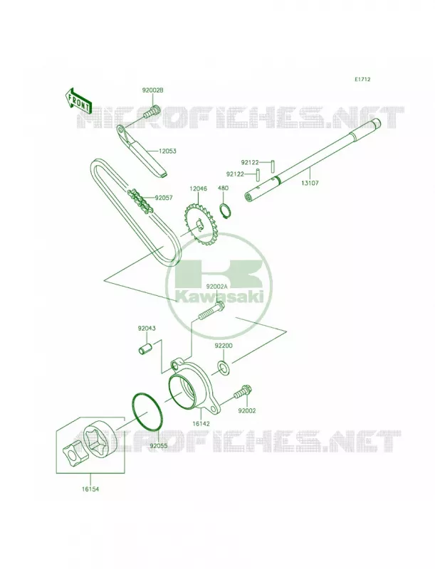 Oil Pump Kawasaki MOTOS 900 2012 Vulcan 900 Custom  VN900CCF