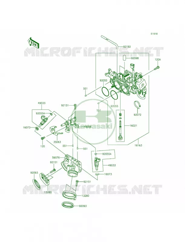Throttle Kawasaki MOTOS 900 2012 Vulcan 900 Custom  VN900CCF