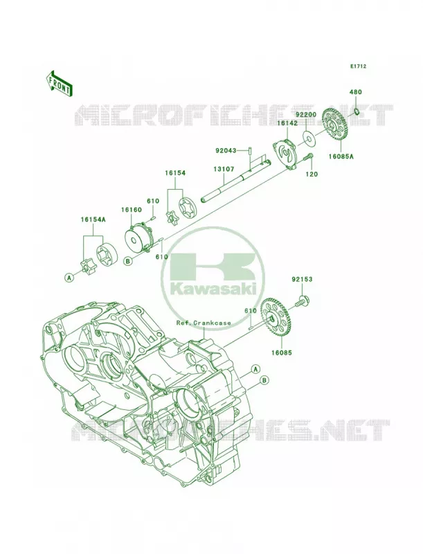 Oil Pump Kawasaki MOTOS 1700 2012 Vulcan 1700 Classic  VN1700ECF