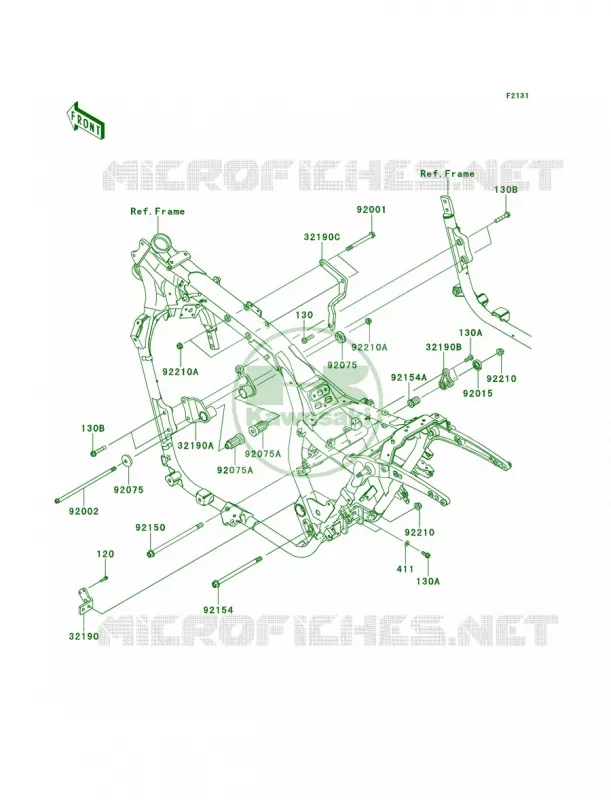 Frame Fittings Kawasaki MOTOS 1700 2011 Vulcan 1700 Voyager  VN1700ABF