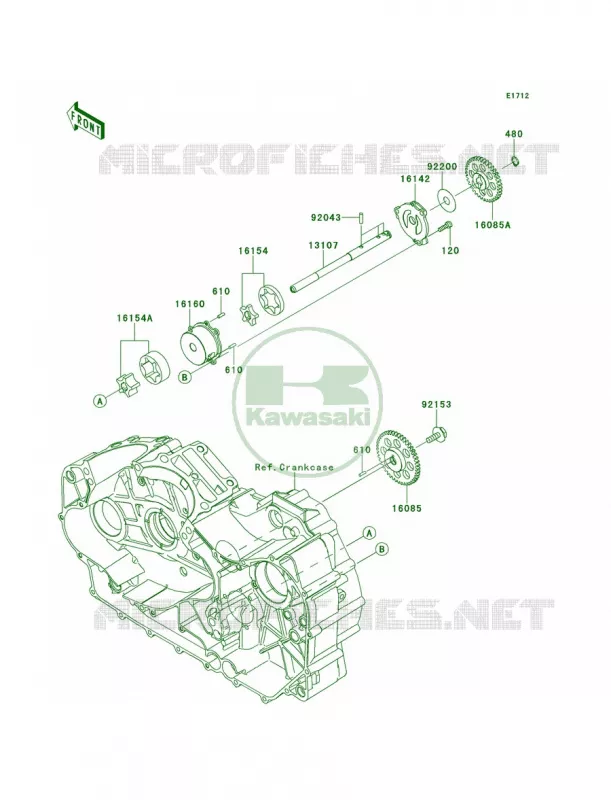 Oil Pump Kawasaki MOTOS 1700 2011 Vulcan 1700 Voyager  VN1700ABF