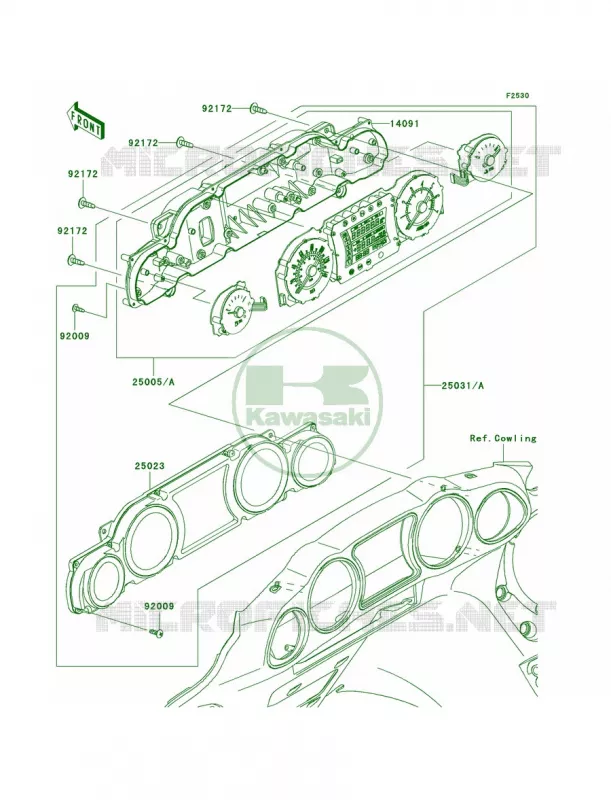 MetersB9F-BAF Kawasaki MOTOS 1700 2011 Vulcan 1700 Voyager ABS  VN1700BBF