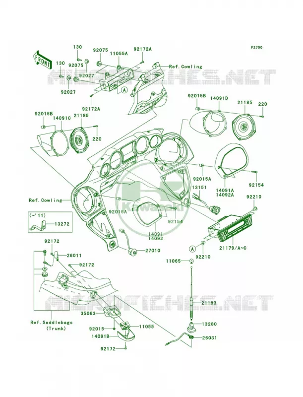Other Kawasaki MOTOS 1700 2011 Vulcan 1700 Voyager ABS  VN1700BBF