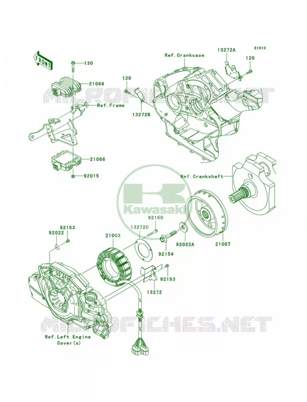Generator Kawasaki MOTOS 1700 2011 Vulcan 1700 Nomad  VN1700CBF