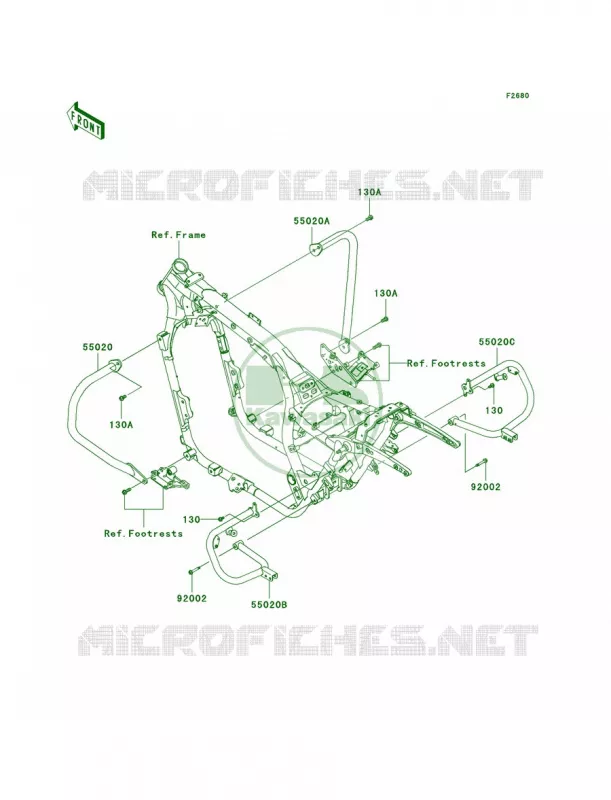 Guards Kawasaki MOTOS 1700 2011 Vulcan 1700 Nomad  VN1700CBF