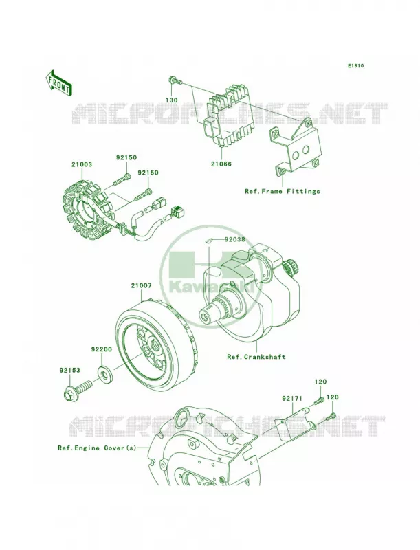 Generator Kawasaki MOTOS 900 2011 Vulcan 900 Custom  VN900CBF