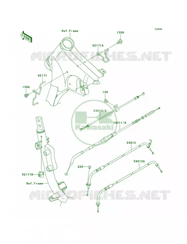 Cables Kawasaki MOTOS 900 2010 Vulcan 900 Classic  VN900BAF