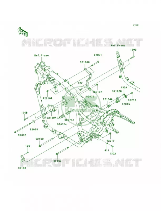 Frame Fittings Kawasaki MOTOS 1700 2010 Vulcan 1700 Voyager ABS  VN1700BAF