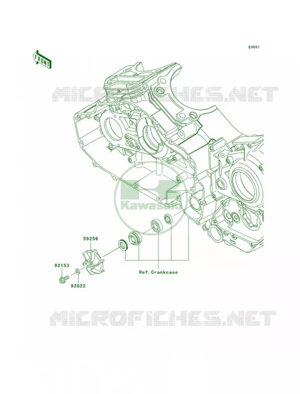 Water Pump Kawasaki MOTOS 1700 2010 Vulcan 1700 Voyager ABS  VN1700BAF
