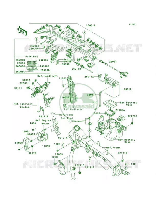 Chassis Electrical Equipment Kawasaki MOTOS 2000 2009 Vulcan 2000  VN2000G9F