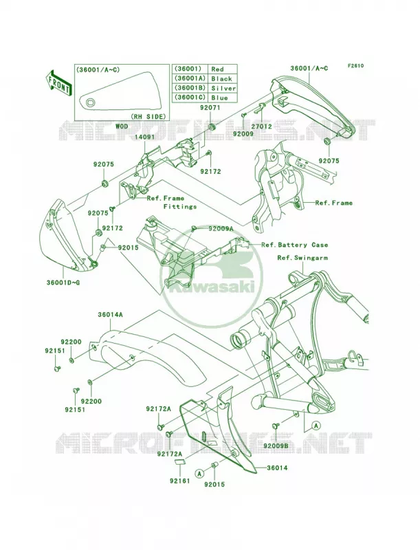 Side CoversChain Cover Kawasaki MOTOS 2000 2009 Vulcan 2000 Classic LT  VN2000J9F