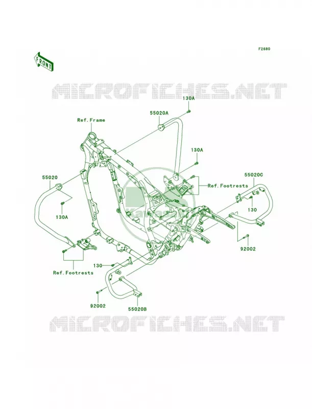 Guards Kawasaki MOTOS 1700 2009 Vulcan 1700 Nomad  VN1700C9F