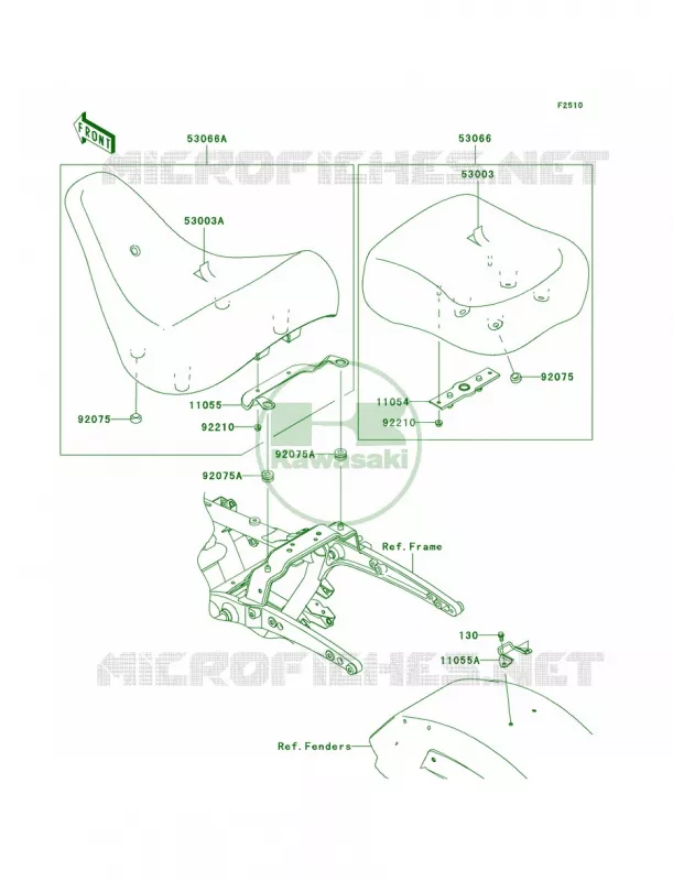 Seat Kawasaki MOTOS 1700 2009 Vulcan 1700 Nomad  VN1700C9F