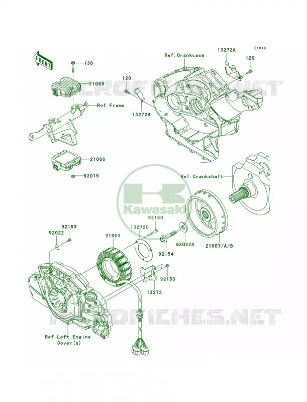 Generator Kawasaki MOTOS 1700 2009 Vulcan 1700 Classic  VN1700E9F