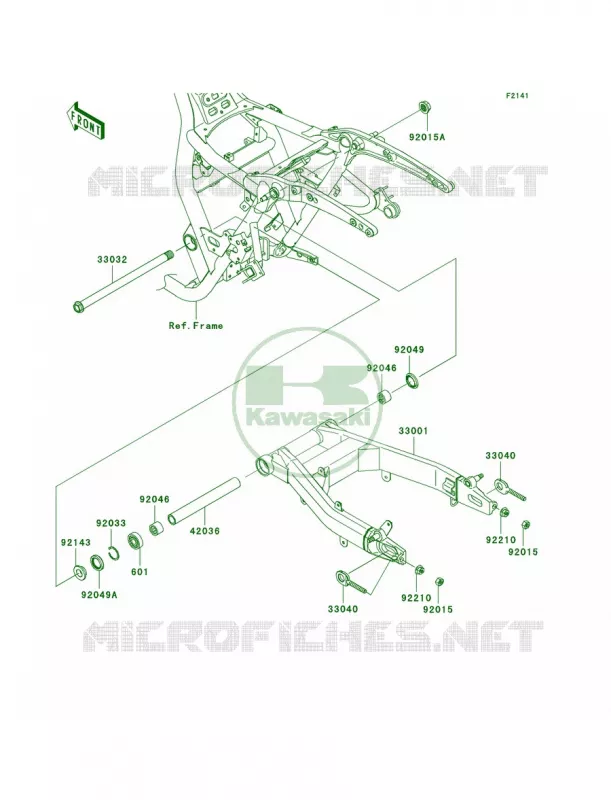 Swingarm Kawasaki MOTOS 1700 2009 Vulcan 1700 Classic LT  VN1700G9F