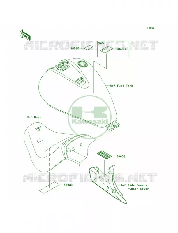Labels Kawasaki MOTOS 900 2009 Vulcan 900 Custom   VN900C9FA