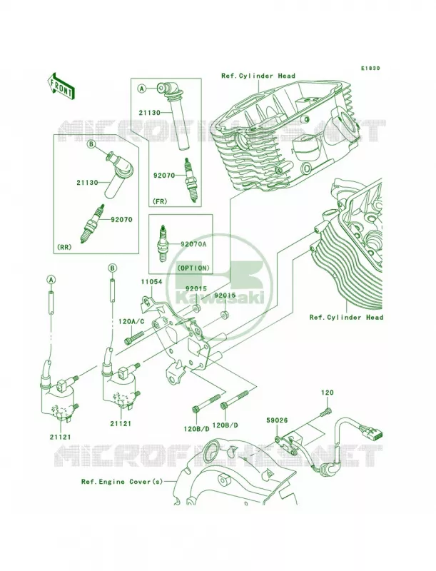 Ignition System Kawasaki MOTOS 900 2008 Vulcan 900 Classic  VN900B8F