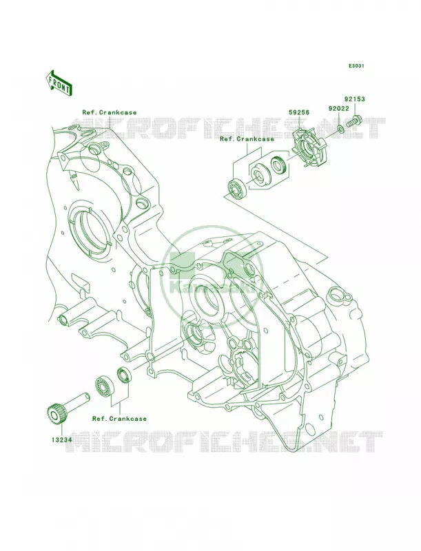 Water Pump Kawasaki MOTOS 2000 2008 Vulcan 2000 Classic  VN2000H8F