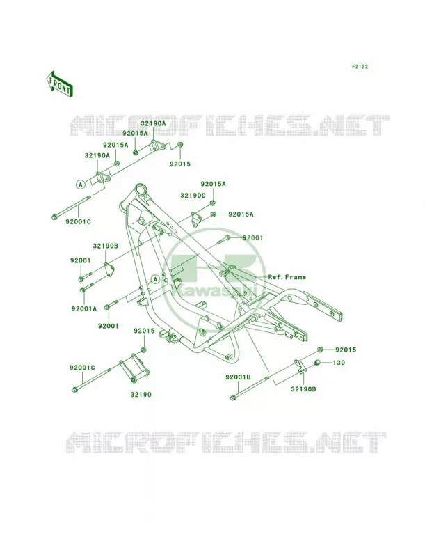 Engine Mount Kawasaki MOTOS 125 2007 Eliminator 125  BN125A7F