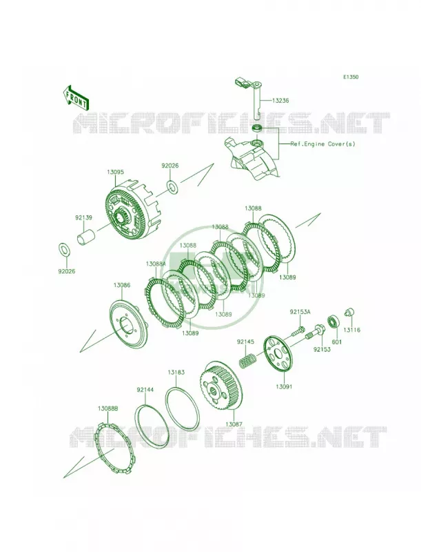 Clutch Kawasaki MOTOS 140 2014 KLX140  KLX140AEF