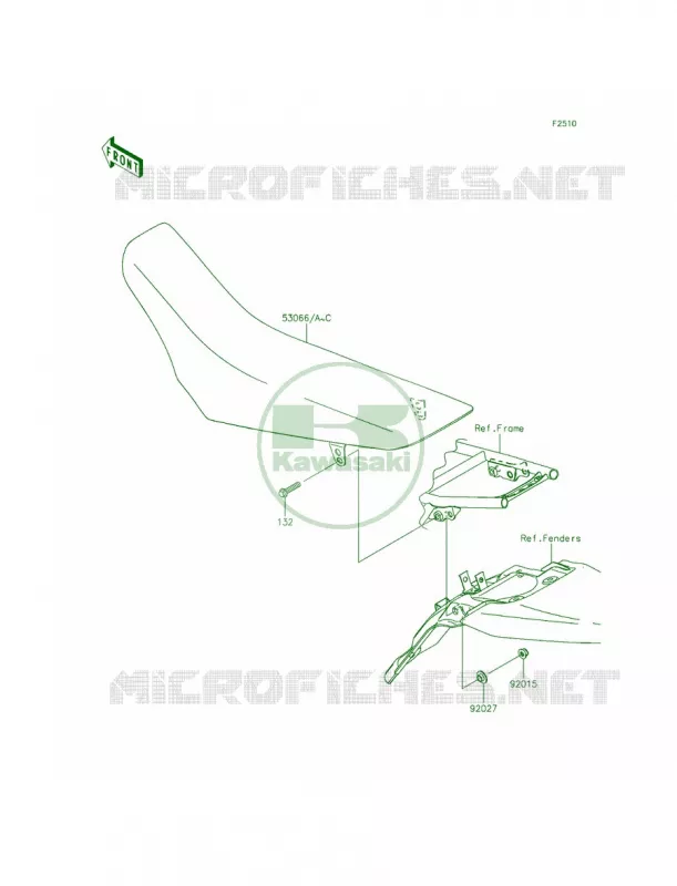 Seat Kawasaki MOTOS 140 2014 KLX140  KLX140AEF