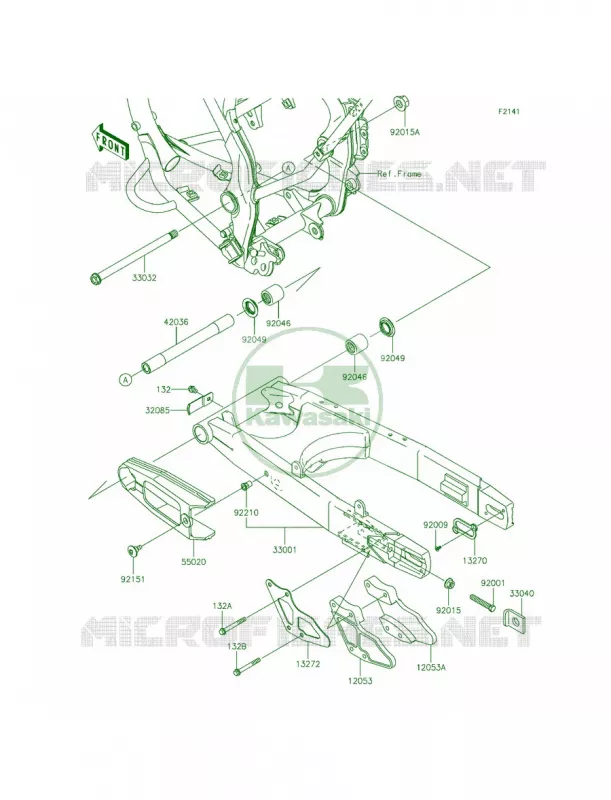 Swingarm Kawasaki MOTOS 140 2014 KLX140  KLX140AEF