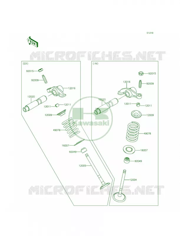 Valves Kawasaki MOTOS 140 2014 KLX140  KLX140AEF
