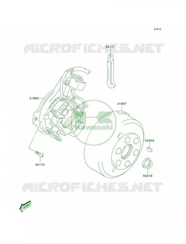 Generator Kawasaki MOTOS 125 2006 KLX125L  KLX125B6F