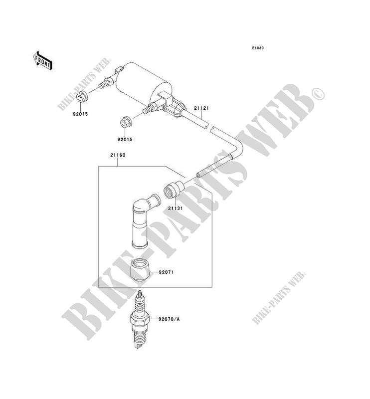 IGNITION SYSTEM voor Kawasaki KEF300 1995