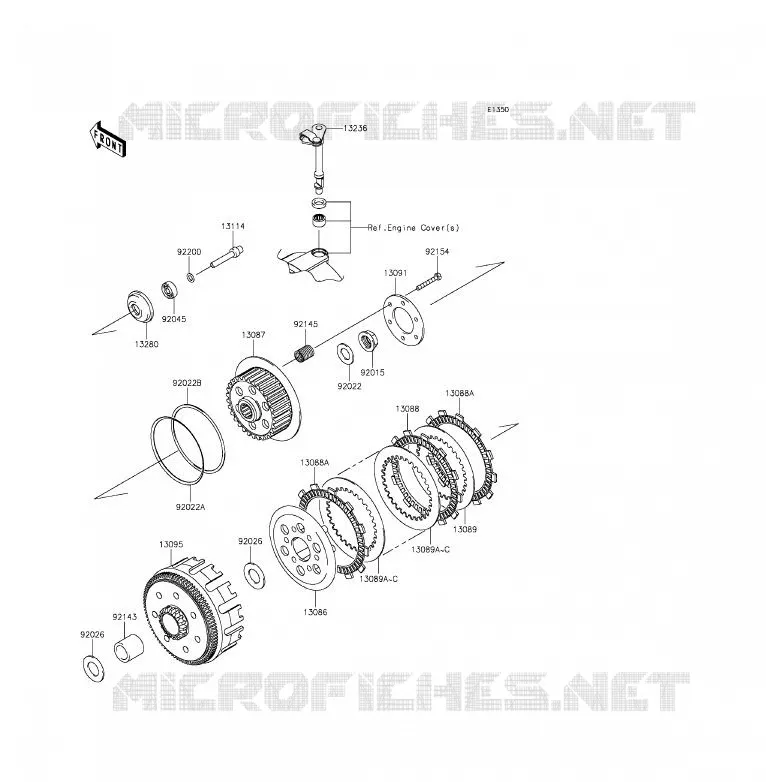 CLUTCH Kawasaki MOTOS 250 2015 Z250SL ABS  BR250FFS