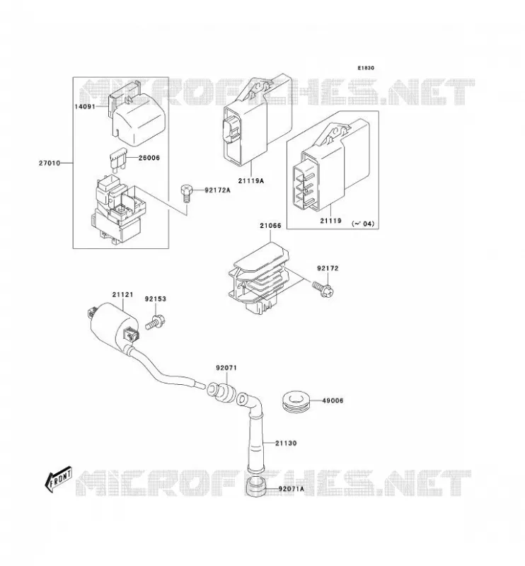 IGNITION SYSTEM Kawasaki QUAD 400 2005 KFX400  KSF400-A3