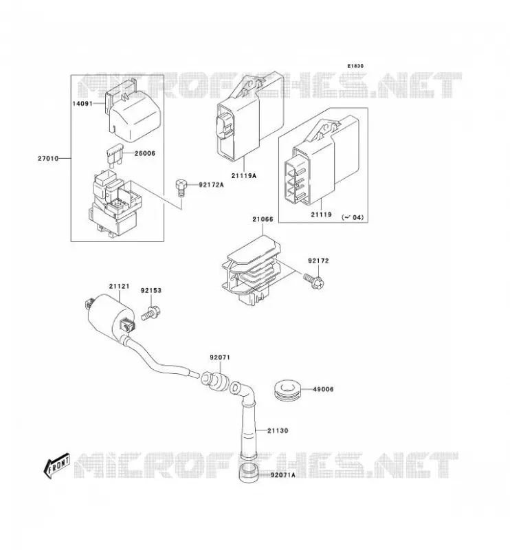 IGNITION SYSTEM Kawasaki QUAD 400 2005 KFX400  KSF400-A3