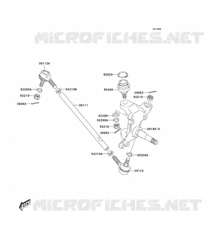 ARTICULATED ARM Kawasaki QUAD 400 2005 KFX400  KSF400-A3