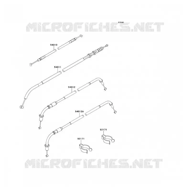 CABLES Kawasaki MOTOS 800 2013 W800  EJ800ADFA