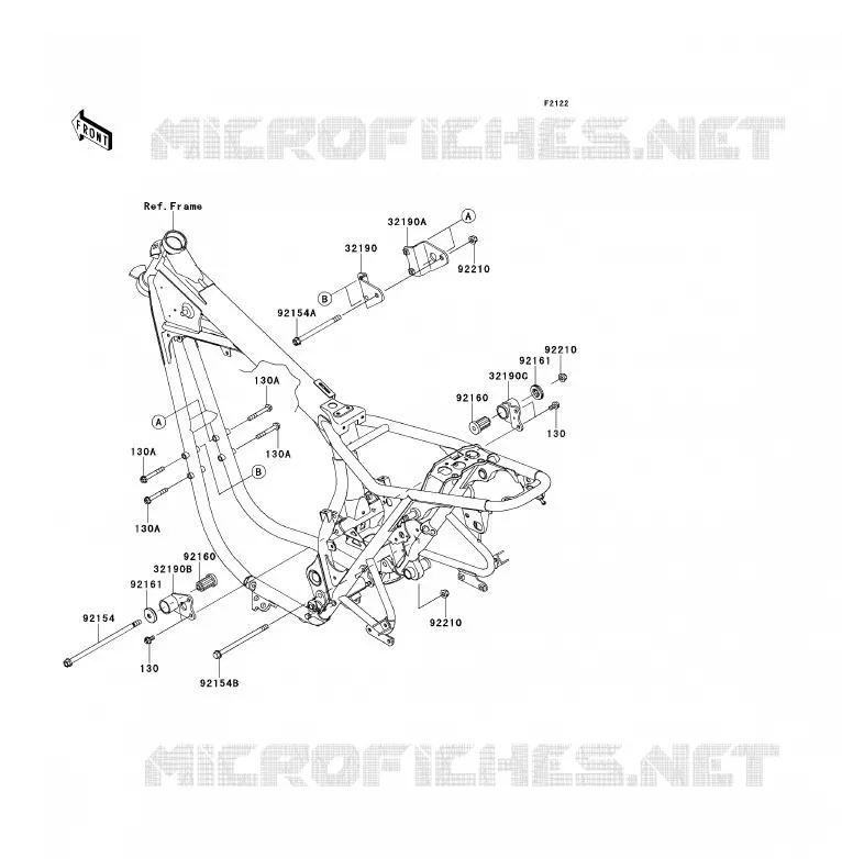 ENGINE MOUNT Kawasaki MOTOS 800 2013 W800  EJ800ADFA