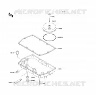 BREATHER COVER   OIL PAN voor Kawasaki ER-5 2004