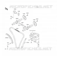 CAMSHAFT   TENSIONER voor Kawasaki ER-5 2004