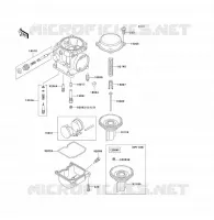 CARBURETOR PARTS voor Kawasaki ER-5 2004