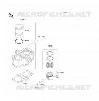 CYLINDER   PISTON  voor Kawasaki ER-5 2004