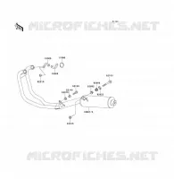 EXHAUST voor Kawasaki ER-5 2004