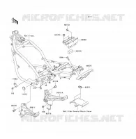 FRAME PARTS (COUVERTURE) voor Kawasaki ER-5 2004