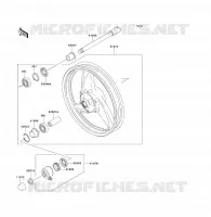 FRONT HUB voor Kawasaki ER-5 2004
