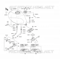 FUEL TANK voor Kawasaki ER-5 2004