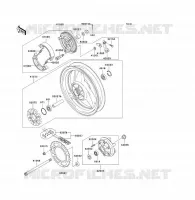 REAR HUB voor Kawasaki ER-5 2004