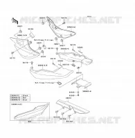 SIDE COVERS   CHAIN COVER voor Kawasaki ER-5 2004
