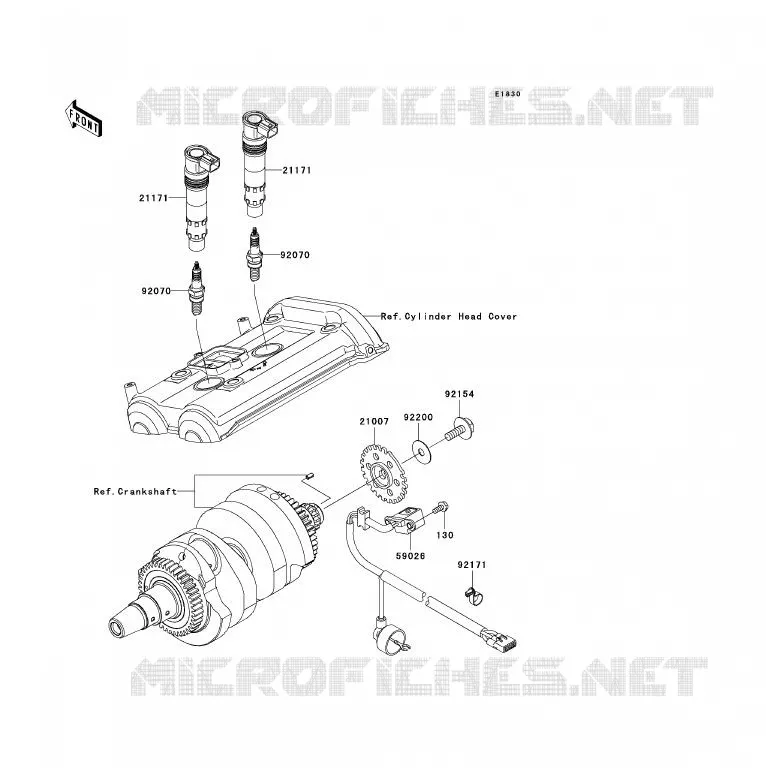 IGNITION SYSTEM Kawasaki MOTOS 650 2012 VERSYS 650 ABS  KLE650DCFW