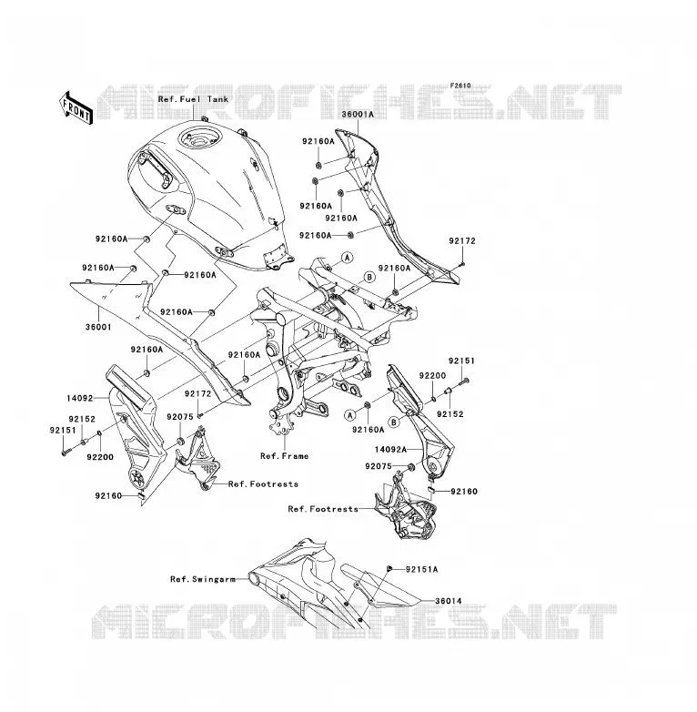 SIDE COVERS - CHAIN COVER Kawasaki MOTOS 650 2012 VERSYS 650 ABS  KLE650DCFW