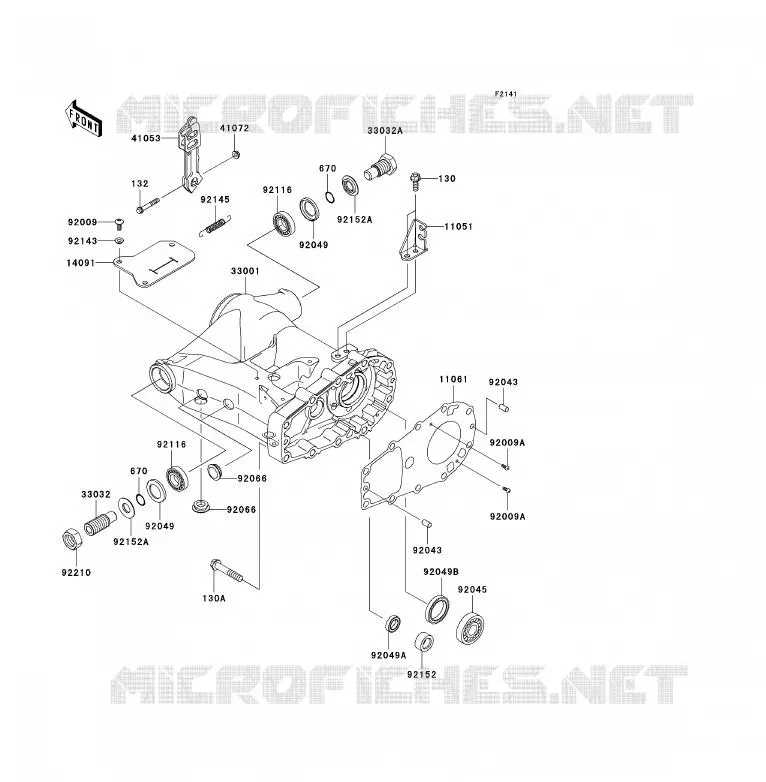 SWINGARM Kawasaki QUAD 360 2009 KVF360  KVF360B9F