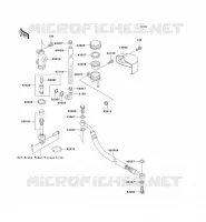 REAR MASTER CYLINDER voor Kawasaki VN1500 CLASSIC 1997
