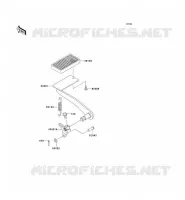 BRAKE PEDAL voor Kawasaki VN1500 CLASSIC 1997